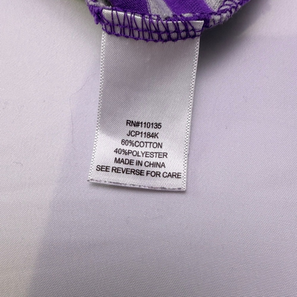 Knitworks Girls Purple‎ Striped Sequin Star Crop Top Shirt Size M 10/12 JCP1184K - Picture 7 of 9